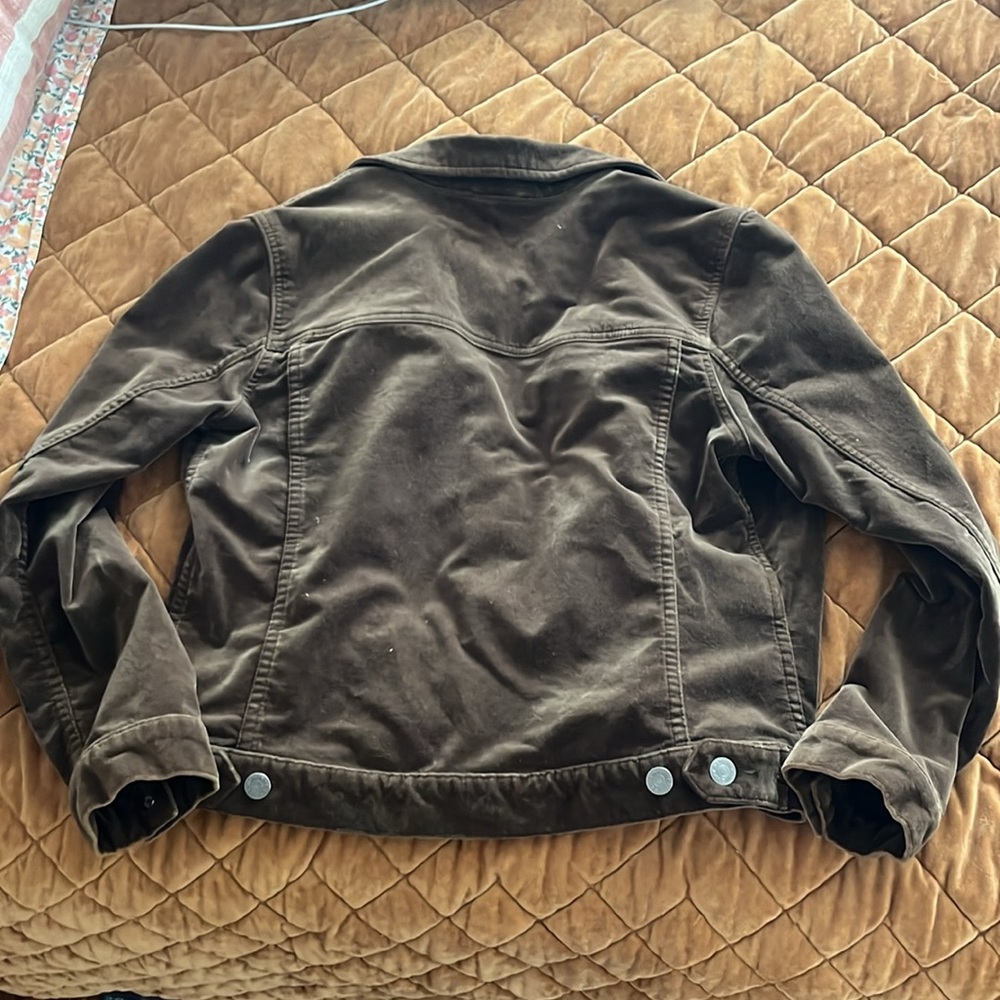 Vintage Y2K Lorelai Gilmore Velvet Cord Trucker Jacket Size S Petite - Picture 6 of 10